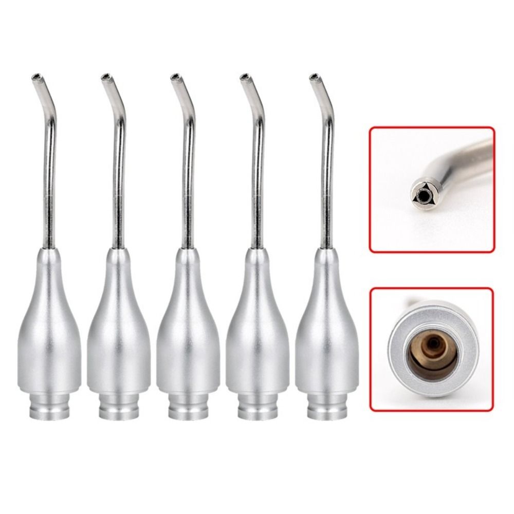Teeth Whitening Pens - サンドブラスター用金属製歯科用プロフィージェットノズル、ウォータースプレー、角度調整機能付きエアポリッシャー、歯のホワイトニングペン、エアアブレーション